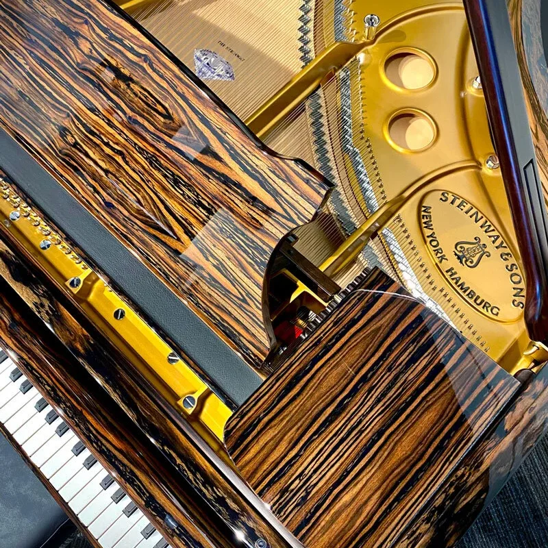 STEINWAY MODEL O-180 (Macassar & Polish Ebony)