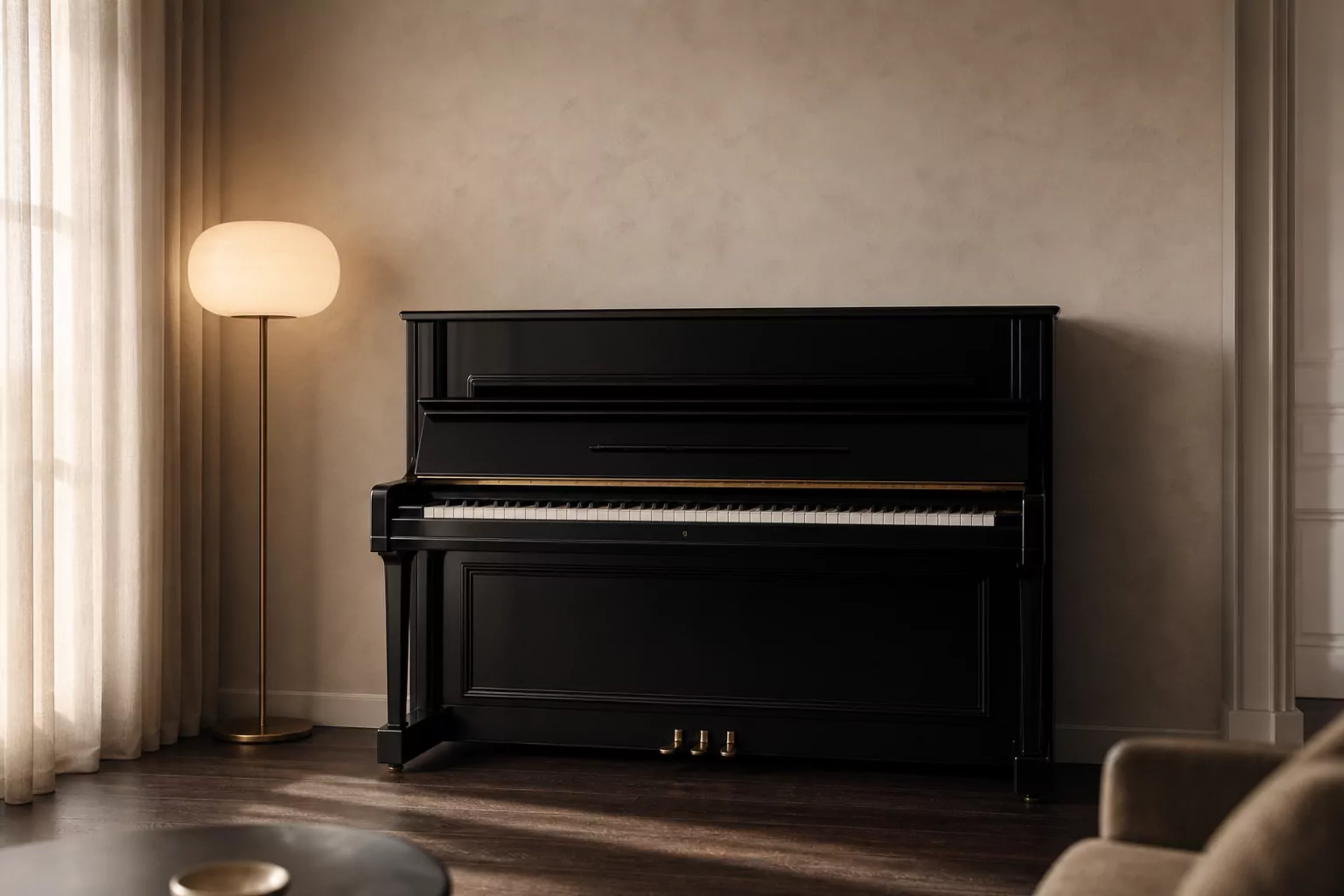 Upright Piano tại showroom Elite Piano