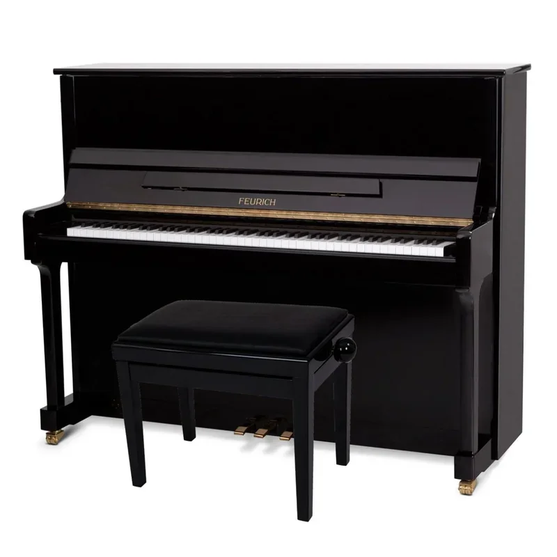 FEURICH 122 Universal (Black Satin - Brass) - Chi tiết 2