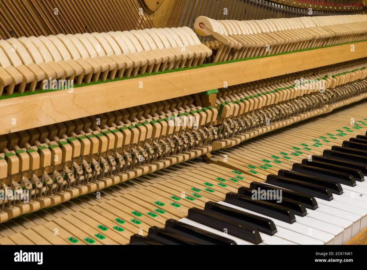 Cấu trúc bên trong đàn piano upright