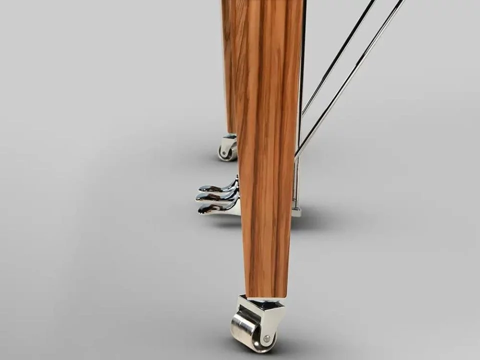 Schimmel Classic C169 Satin Walnut – Mặt sau và hệ thống dây đàn Schimmel