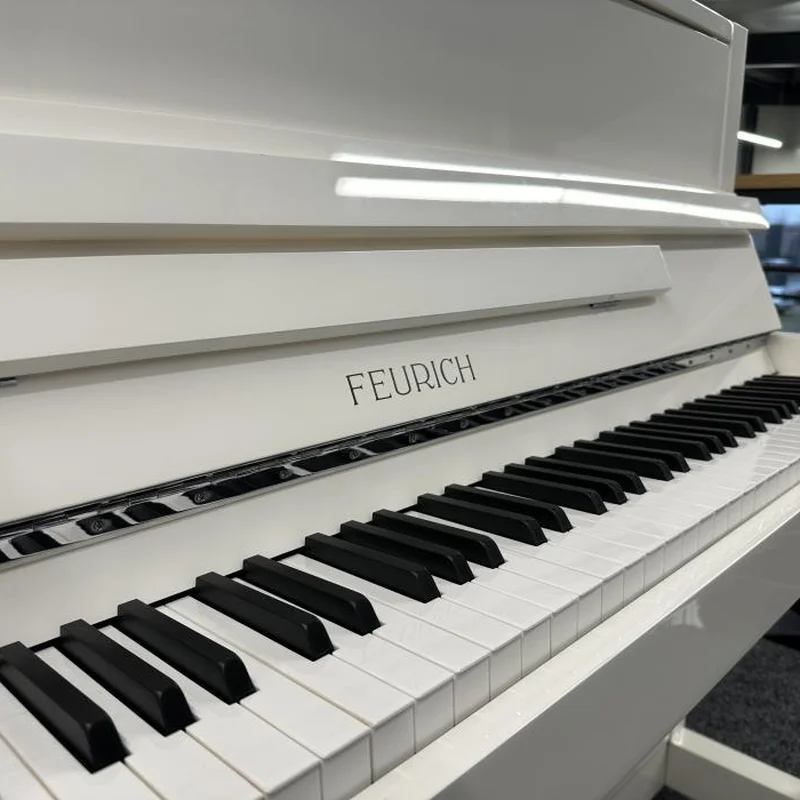 FEURICH 115 Premiere (White Polished) - Elite Piano