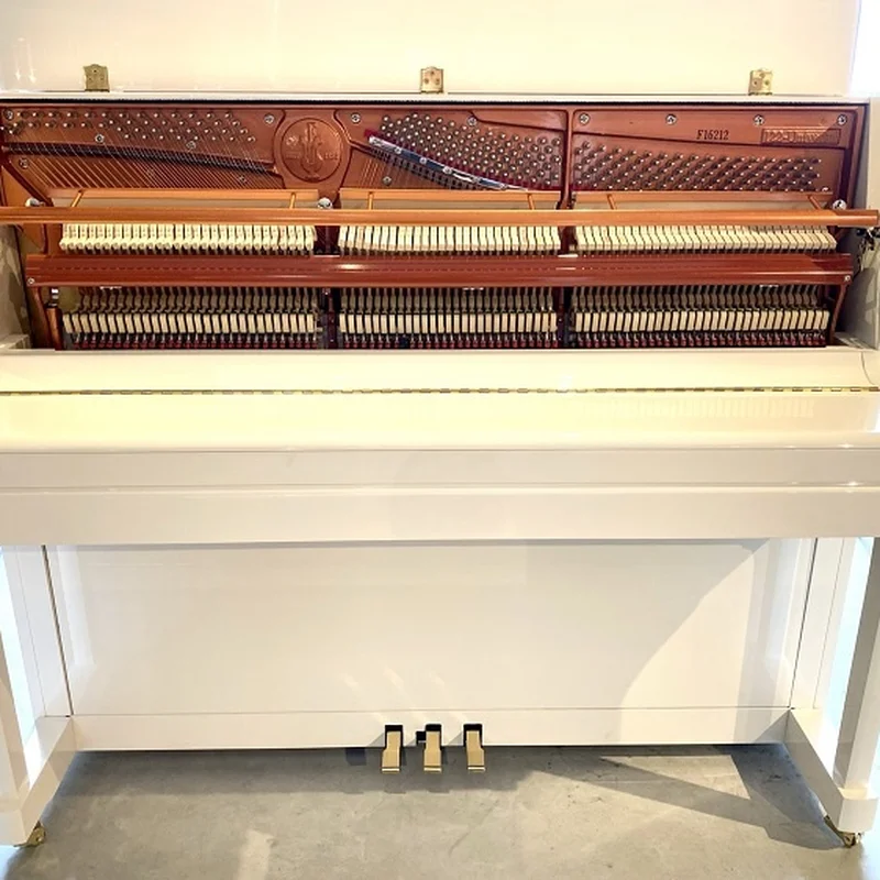 FEURICH 122 Universal (White Polished - Brass) - Elite Piano