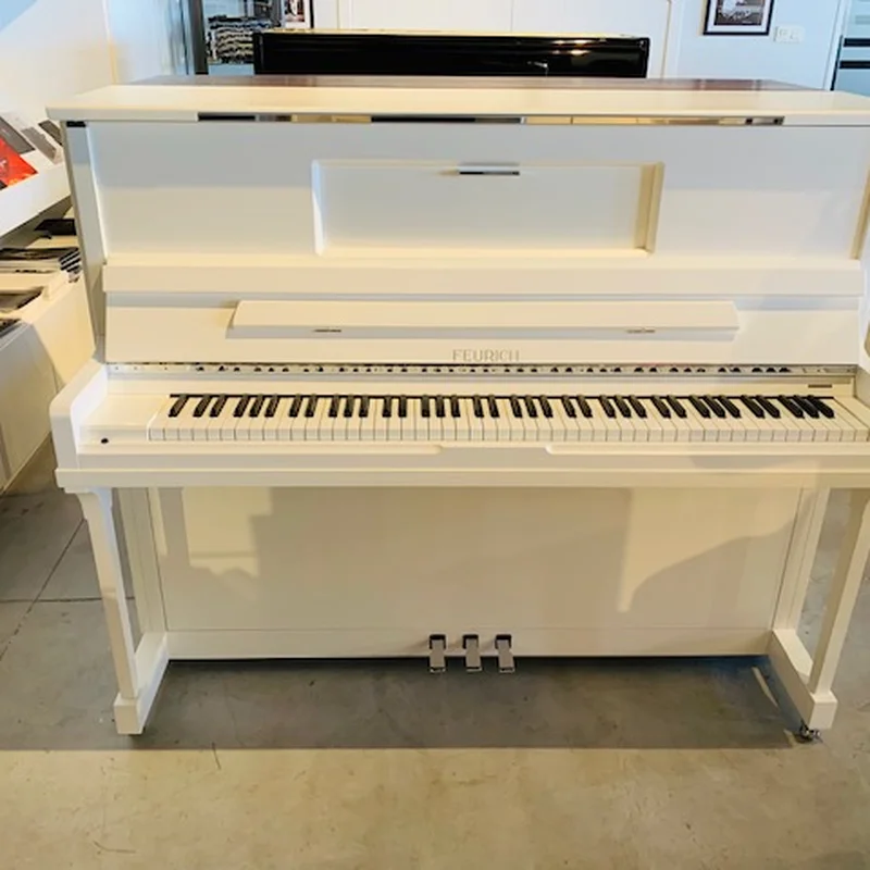 FEURICH 123 Vienna White Polish (Made in Austria) - Elite Piano