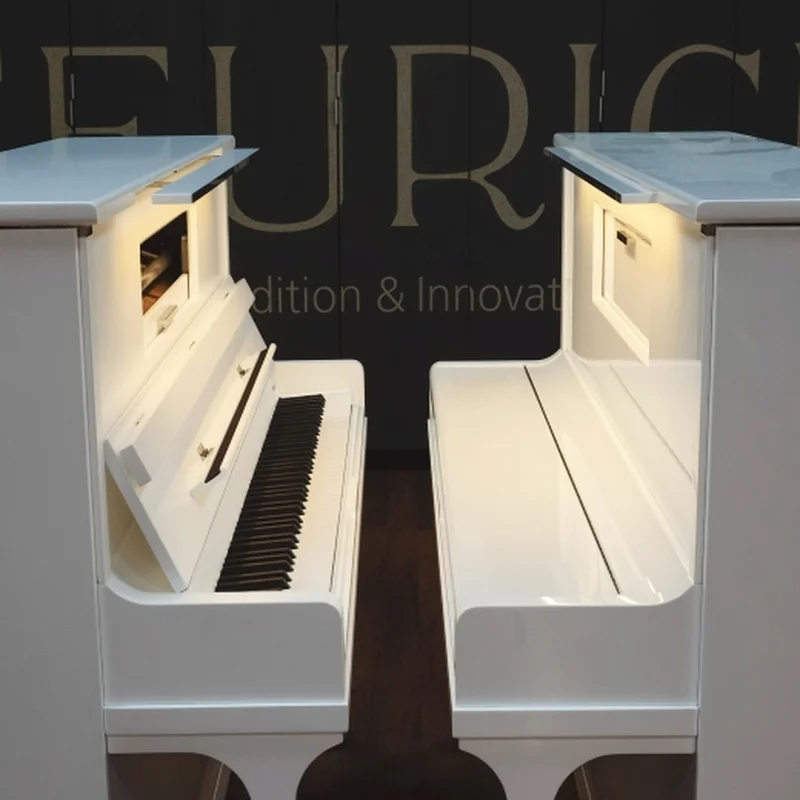 FEURICH 123 Vienna White Polish (Made in Austria) - Elite Piano