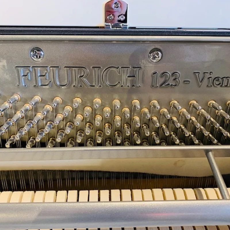 FEURICH 123 Vienna White Polish (Made in Austria) - Elite Piano