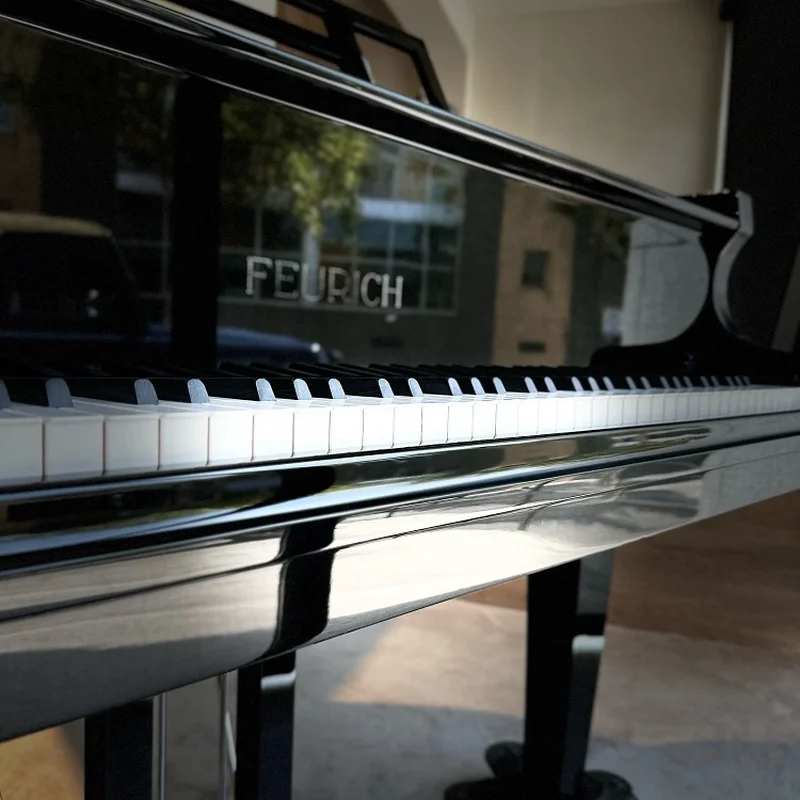 FEURICH 162 - "DYNAMIC I" (Black Polish & Chrome) - Elite Piano