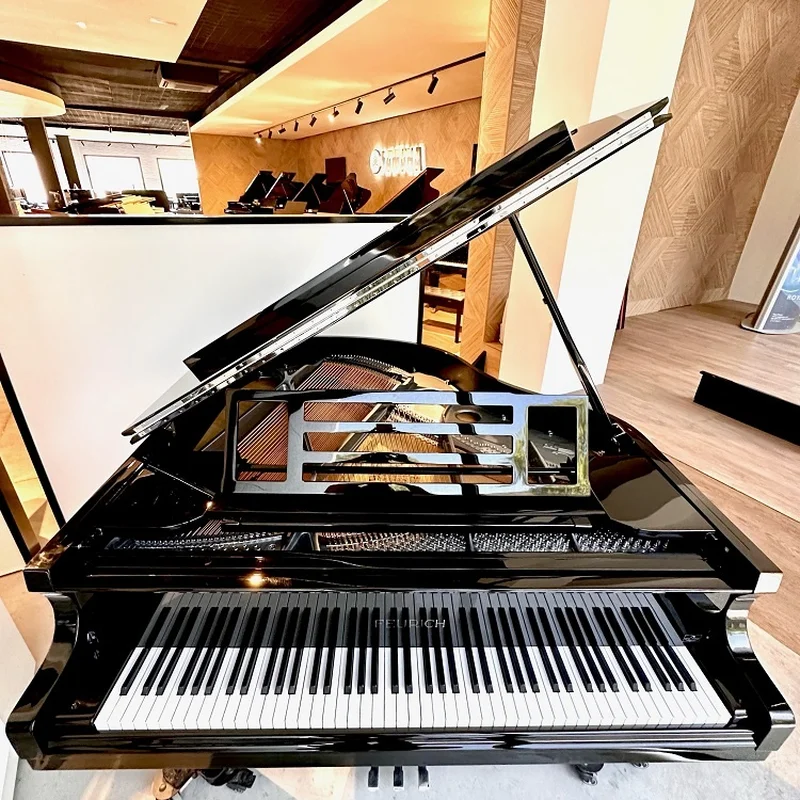 FEURICH 162 - "DYNAMIC I" (Black Polish & Chrome) - Elite Piano