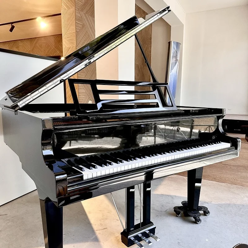 FEURICH 162 - "DYNAMIC I" (Black Polish & Chrome) - Elite Piano
