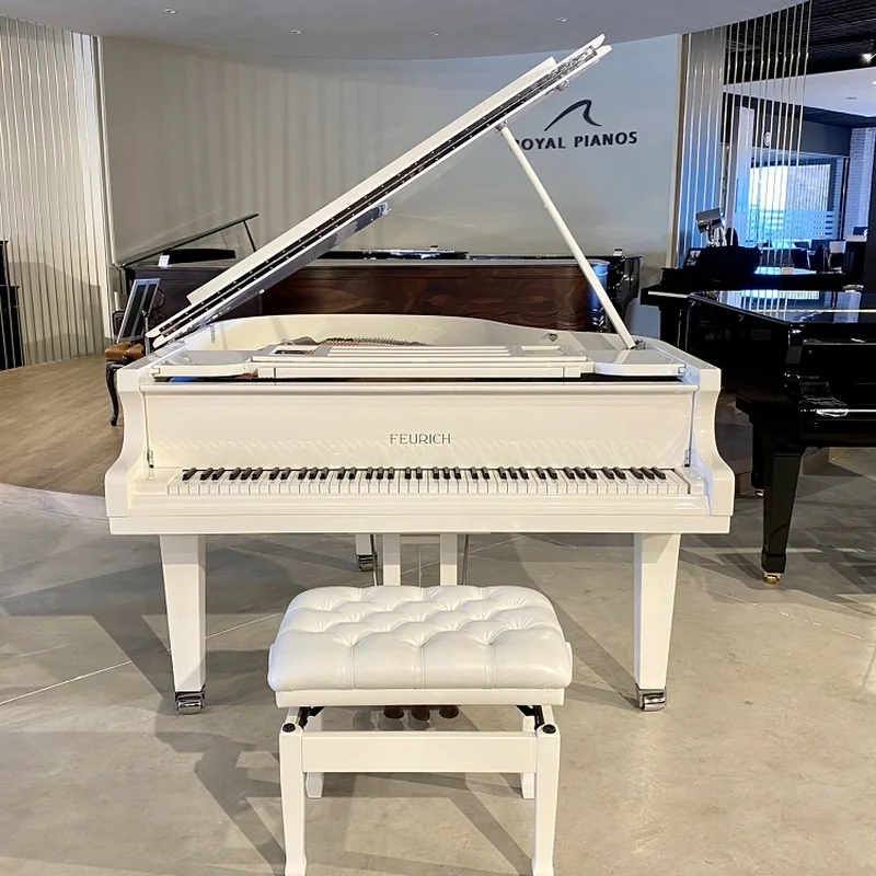 FEURICH 162 - "DYNAMIC I" (White Polish & Chrome) - Elite Piano
