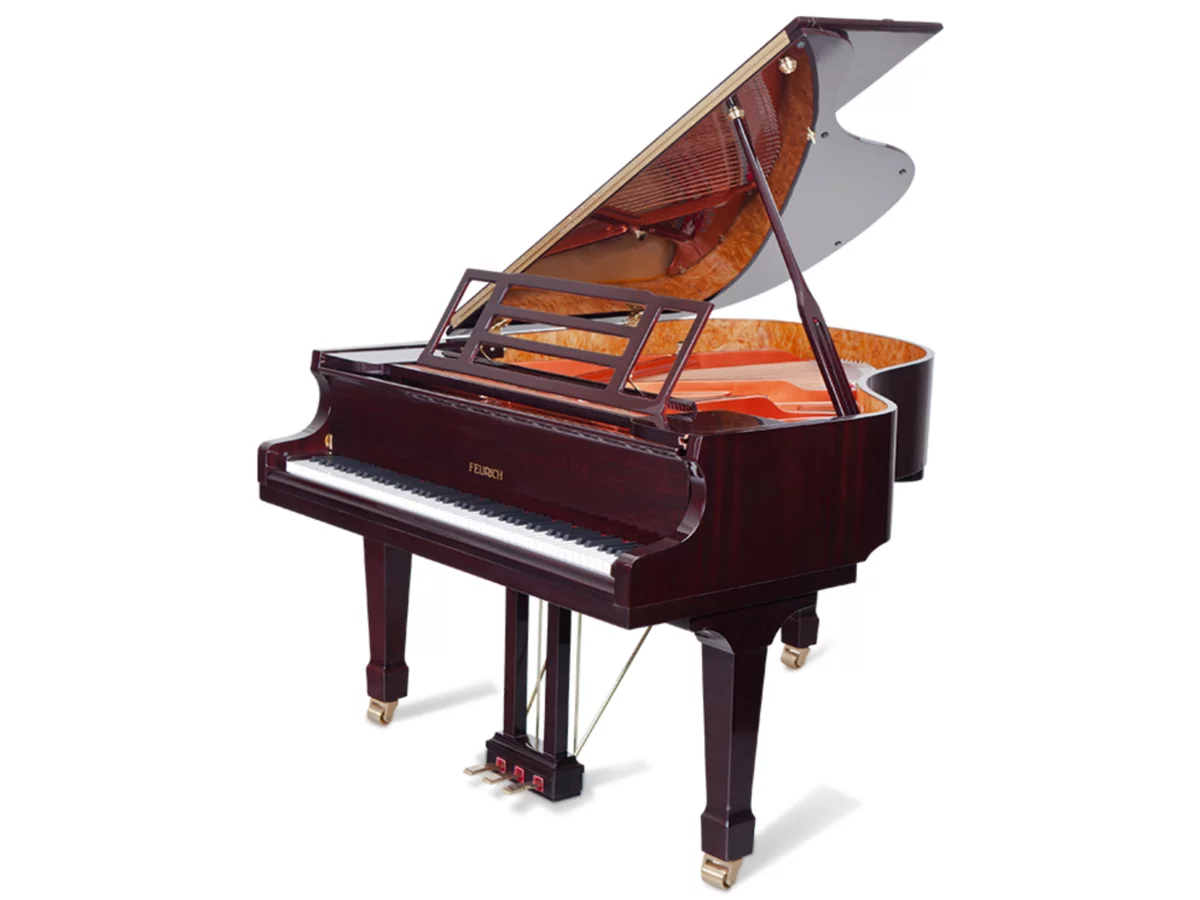 FEURICH 179 - "DYNAMIC II" (White Polish & Brass) - Elite Piano