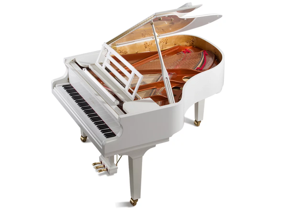 FEURICH 179 - "DYNAMIC II" (White Polish & Brass) - Elite Piano