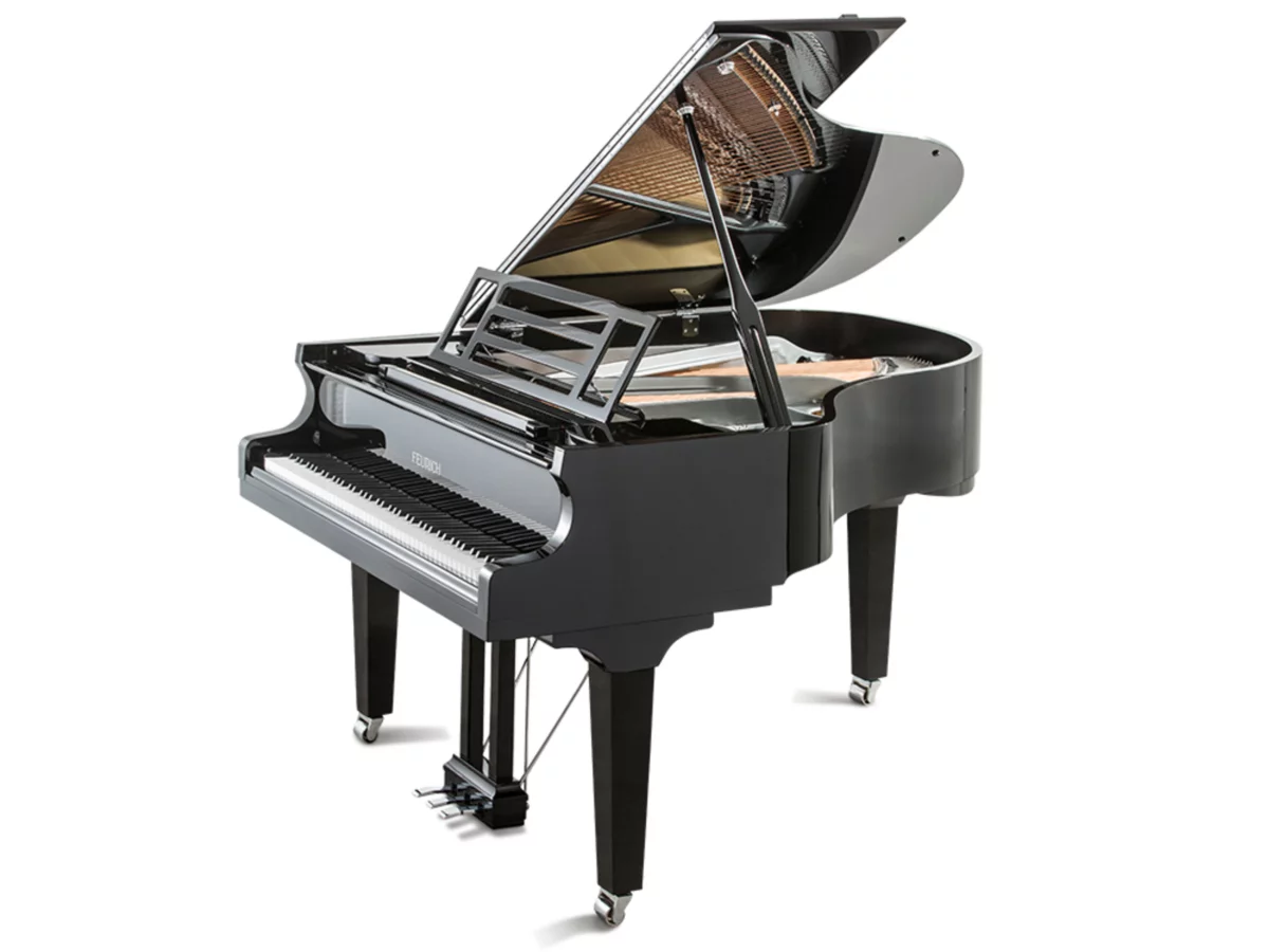 FEURICH 179 - "DYNAMIC II" (White Polish & Brass) - Elite Piano