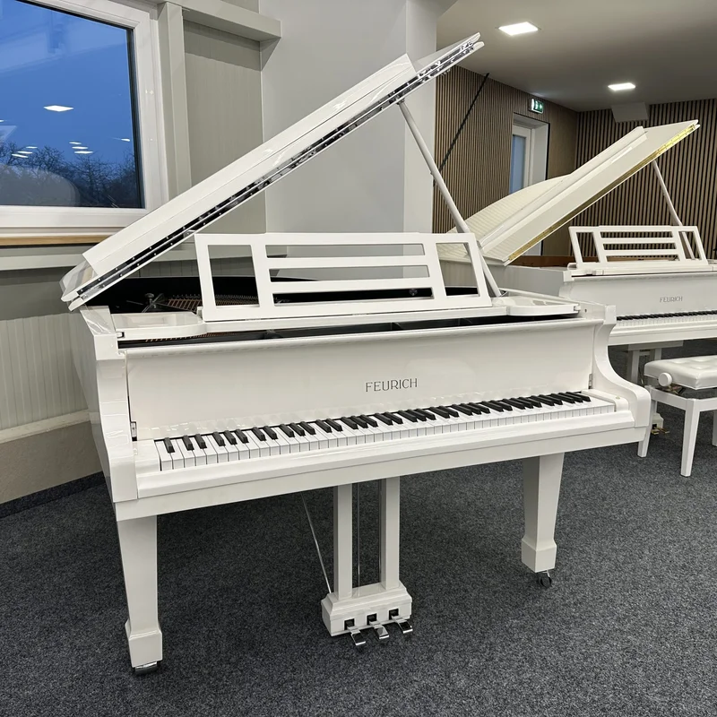 FEURICH 179 - "DYNAMIC II" (White Polish & Brass) - Elite Piano