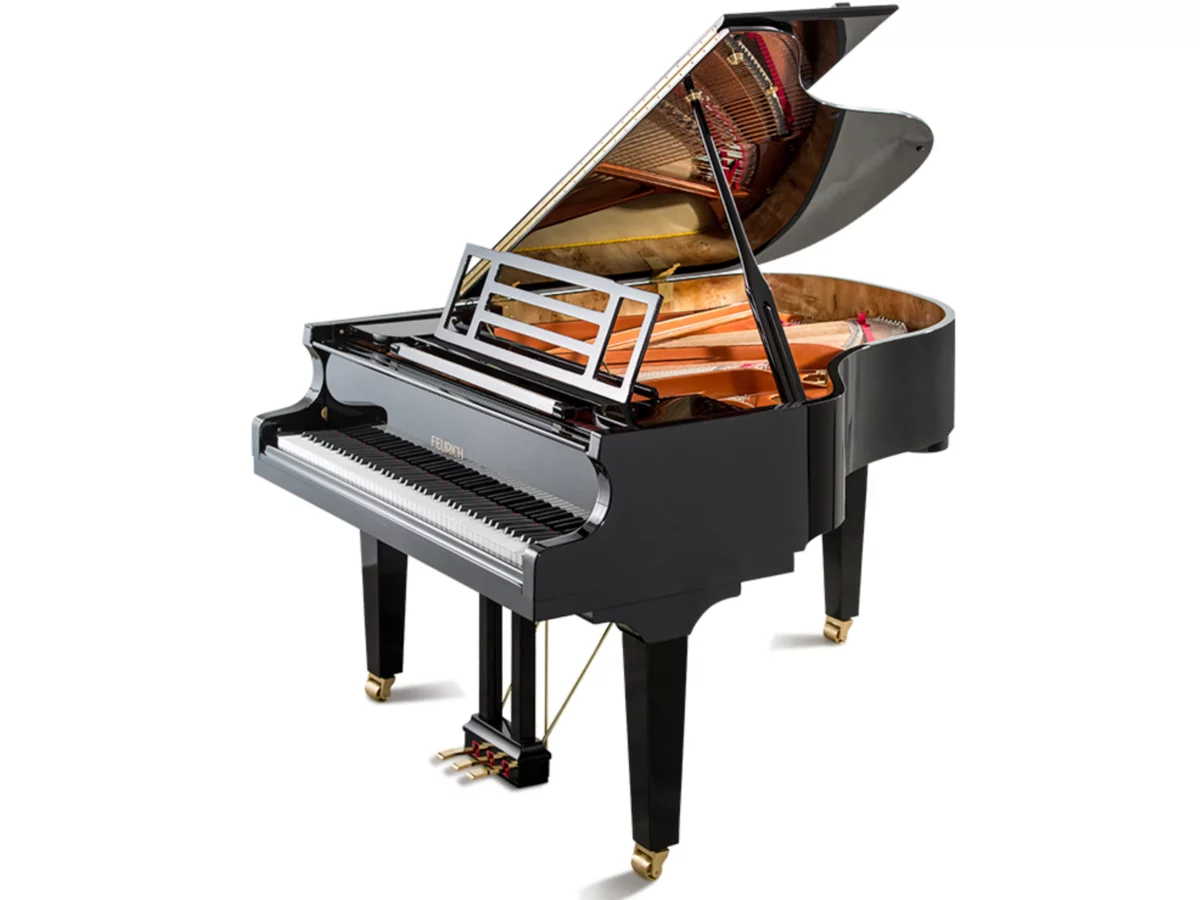 FEURICH 179 - "DYNAMIC II" (White Polish & Brass) - Elite Piano