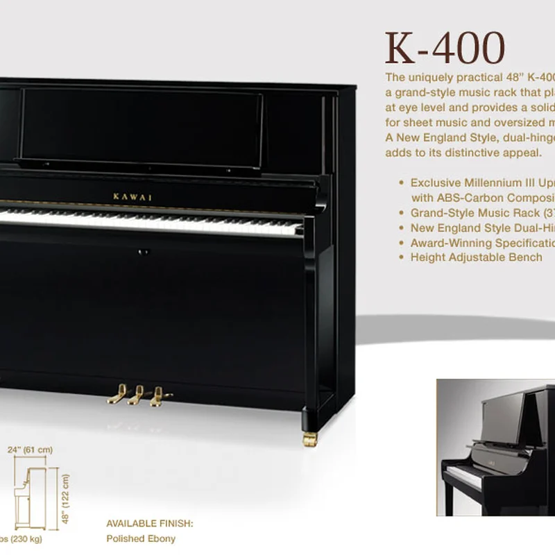 KAWAI K-400 (Likenew) - Elite Piano