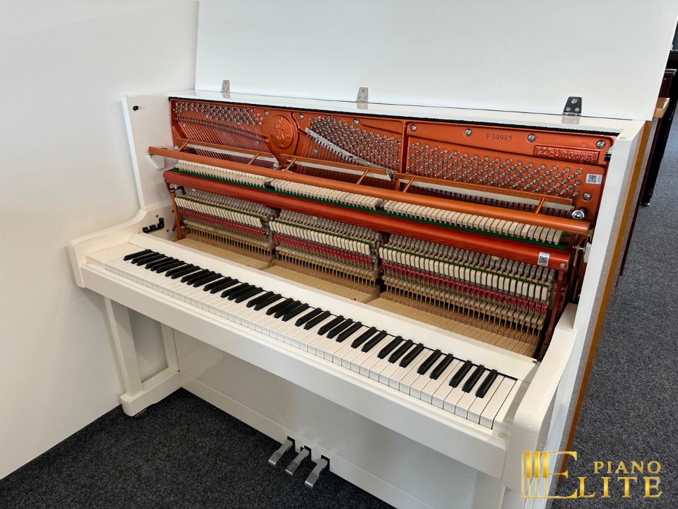 FEURICH 122 Universal (White Polished - Chrome) - Elite Piano