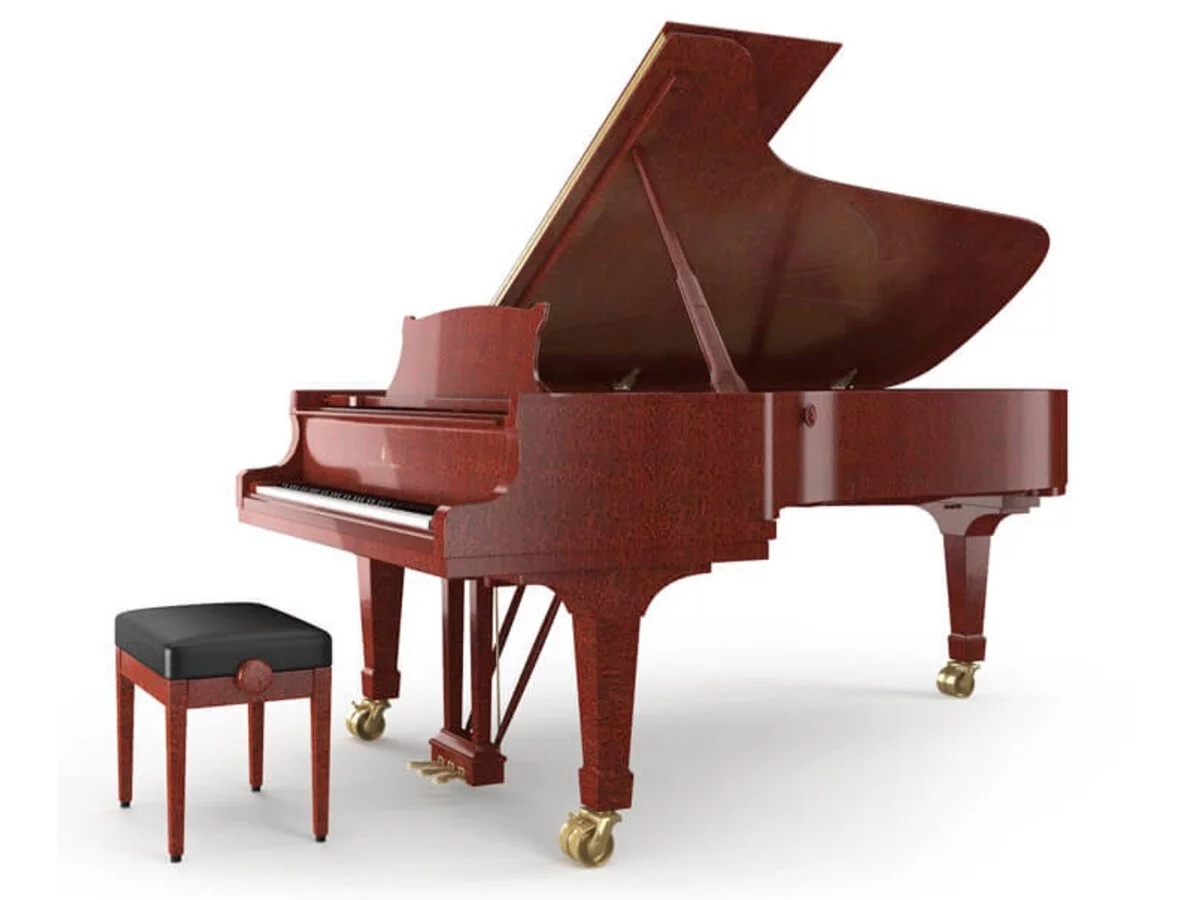 STEINWAY C-227 – Mặt sau và hệ thống dây đàn Steinway & Sons