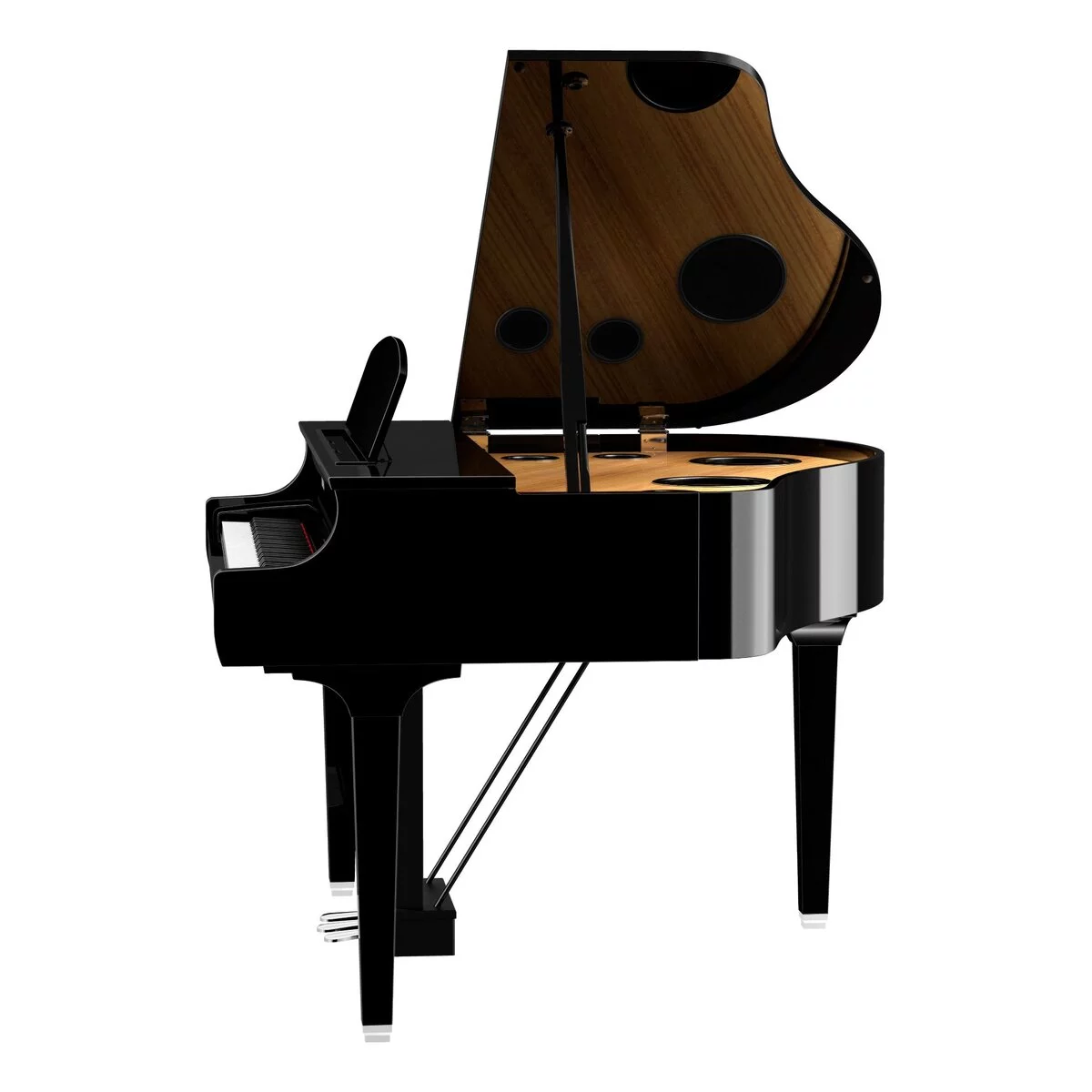 YAMAHA CLP-765GP – Mặt sau và hệ thống dây đàn Yamaha